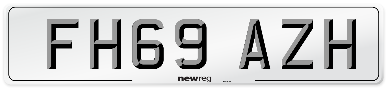 FH69 AZH Number Plate from New Reg